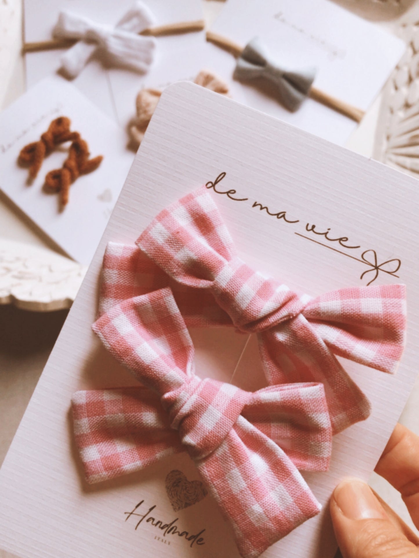 Fiocco dolce amore in cotone - Mollettine
