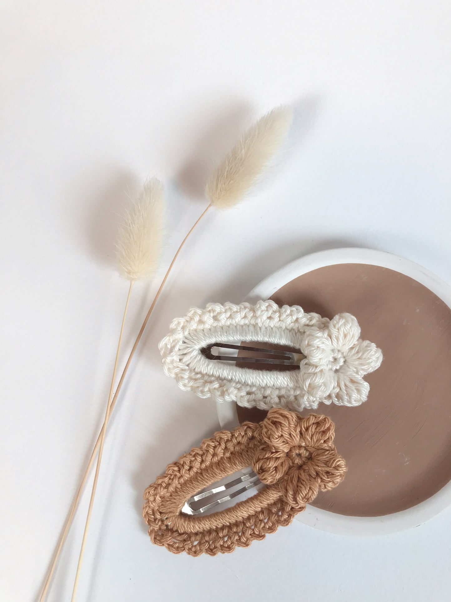 "Clip fiore cotone"